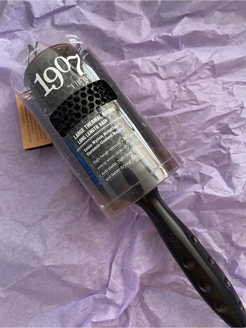Large Thermal Round Brush - Black